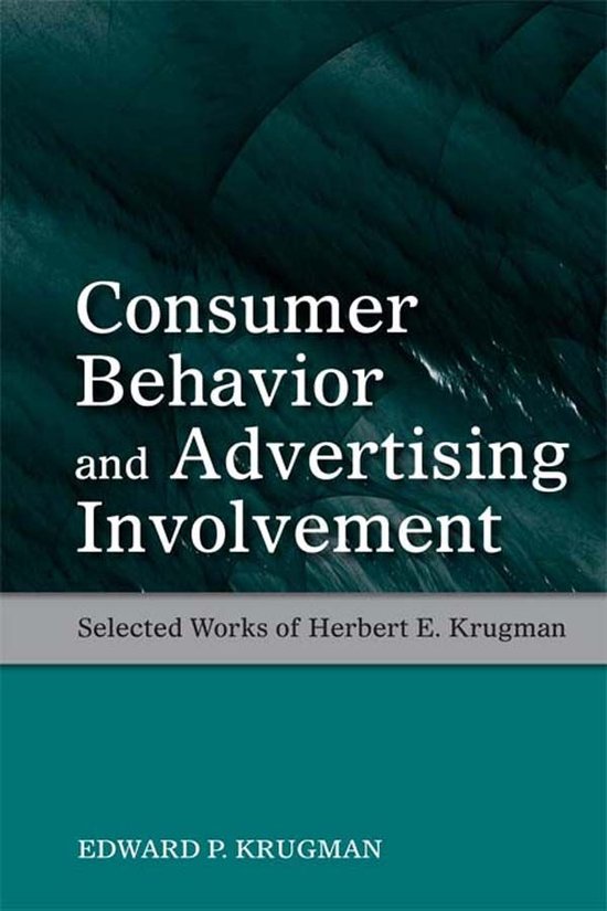 Consumer Behavior and Advertising Involvement - cover