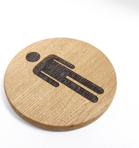Mevrouw man WC deurbordje mos toilet schild toilet mosschild toiletbord zelfklevend gastentoilet mosafbeelding zwart