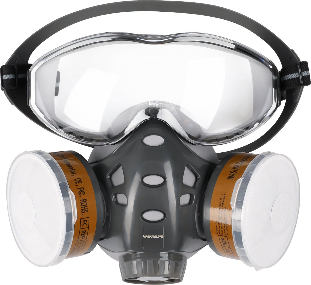 Volgelaatsmasker, 6800 Herbruikbaar Adembeschermingsmasker Met Filters Stofmasker Anti Condens Tegen Organische Dampen Gassen Voor Spray Verf Chemicalien Epoxyhars Lassen Slijpen 2231088468