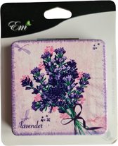 EM Milano - Make-up Spiegel - Klap Spiegel - Met 2x vergroting - Tas Spiegel - Lavender