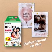 Fuji Film - Instax - Instant Celebration - MINI - instant foto stickerframe & film - baby girl