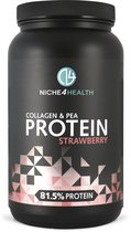 Proteine Shake Aardbei| Collageen & Erwten eiwitten