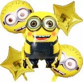 Minions folie ballonnen Setje van 5