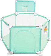 Kidsly Box - Met ballennet - Inklapbare box - Grondbox - Playpen - Ballenbak - Speelbox - Lichtgewicht en compact