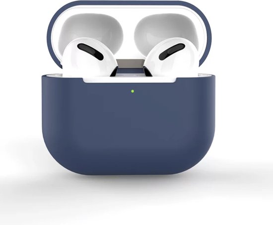 AirPods 3 Case Silicone Case - AirPods 3 Case Siliconen Case - AirPods 3 Case Cover - Blauw foncé