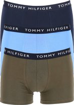 Tommy Hilfiger Recycled Essentials trunks (3-pack) - army groen - licht- en donkerblauw -  Maat: M