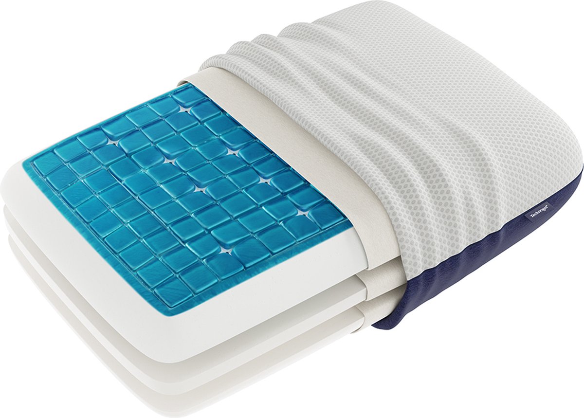 Technogel Adjustable Deluxe Kussen - Verstelbaar - Traagschuim 66x40