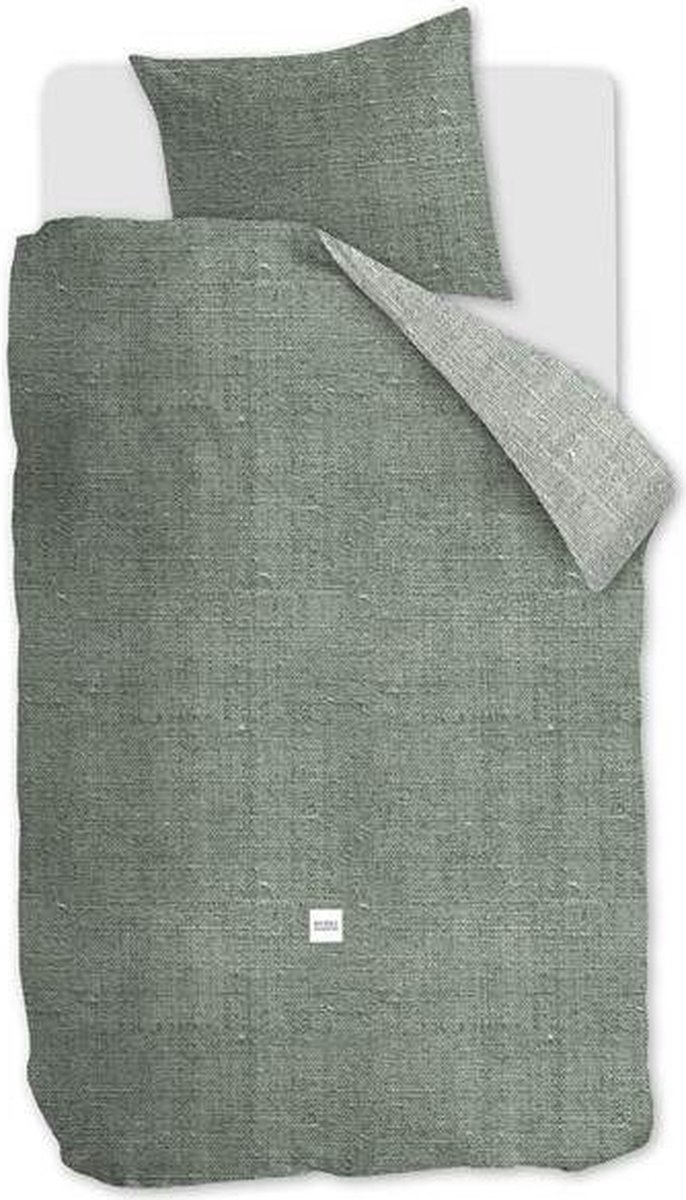 Rivièra Maison Coughton Court Dekbedovertrek - Eenpersoons - 140x200/220 cm - Groen
