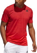 Adidas Shirt model Gradient Tee - Kleur Rood/Zwart - Maat S