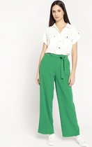 LOLALIZA Losse broek - Groen - Maat 44