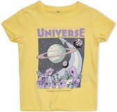 Only t-shirt meisjes - geel - KMGlucy - maat 104