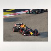 Perez maakt actie tegen Hamilton in Abu Dhabi - Puzzel - Moeilijke Puzzel 1000 stukjes | Formule 1 - Abu Dhabi - Red Bull Racing