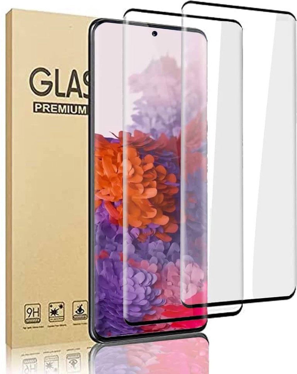 Schermbeschermer Geschikt Voor Galaxy S20 Plus - Gehard Glas - Volledige Dekking - Compatibel met Vingerafdrukken - 3D Gebogen - HD Helder Beschermende Film - Geschikt voor Samsung Galaxy S20 Plus/S20+ (6,7'')