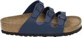 Birkenstock Florida - Slippers - Vrouwen  - Maat 38 - Blauw soft footbed
