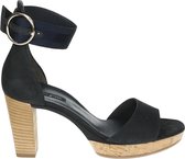 Paul Green 7484 - Volwassenen Sandalen met hakDames Sandalen - Kleur: Blauw - Maat: 40.5