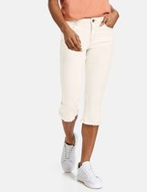 TAIFUN Dames Capri-jeans met contrastnaden