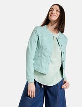GERRY WEBER Dames Denim jack met rafelige rand
