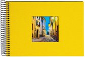GOLDBUCH GOL-20671 spiraal album BELLA VISTA geel als fotoalbum, 24x17 cm - zwarte bladen