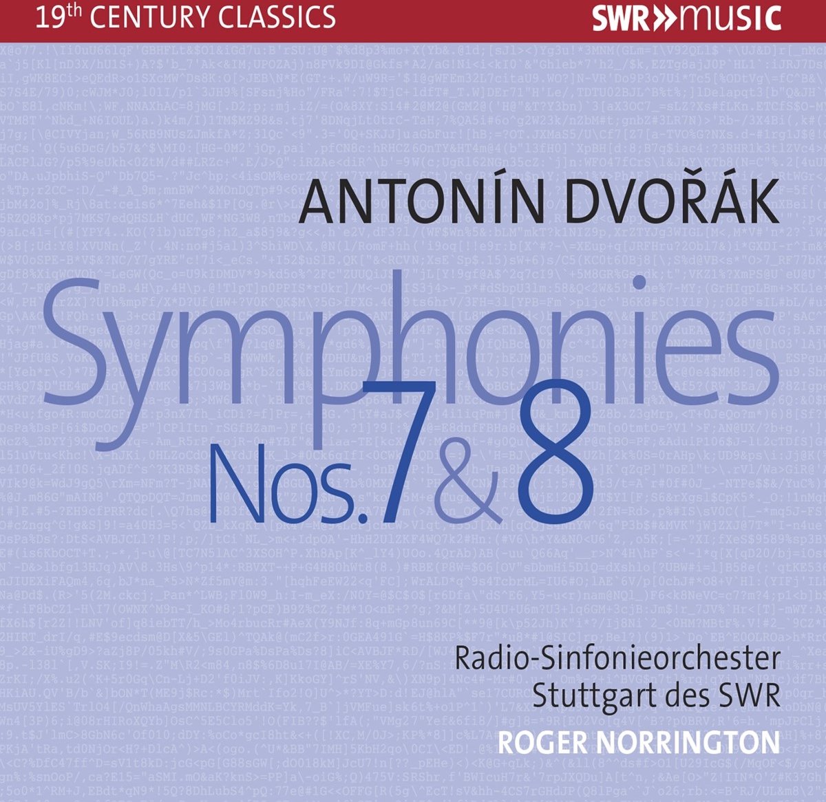 Radio-Sinfonieorchester Stuttgart Des SWR, Roger Norrington - Dvořák: Symphonies No.7 & 8 (CD)