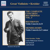 Fritz Kreisler, London Philharmonic Orchestra, John Barbirolli, Landon Ronald - Complete Concerto Recordings Vol. 5 (CD)