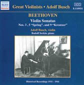 Adolf Busch & Rudolf Serkin - Beethoven: Violin Sonatas Nos. 3, 5 & 9 (CD)