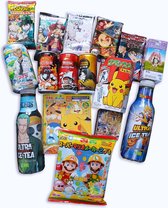 Anime Japanse Medium Snack Box + Surprise cadeau - 15 stuks - Chocolade - Snoep - Thee - koffie - Zoet - Hartig - Geschenkpakket