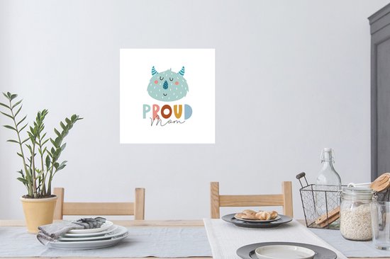 Stickers muraux - Film autocollant - Proverbes - Maman fière - Citations - Maman - 80x80 cm - Film adhésif - Stickers muraux chambre enfant - Papier peint autocollant - Papier peint autocollant - Film autocollant