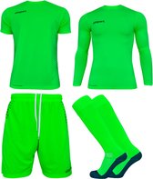 Uhlsport Score Keeperset Kind Fluor Groen-Zwart Maat 140
