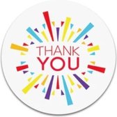 Stickers ▪︎ Multiplaza ▪︎ "THANK YOU" ▪︎ 50 stuks ▪︎ Etiketten ▪︎ bloemen ▪︎ bedankt ▪︎ promoten bedrijf ▪︎ hobby ▪︎ bedrijf ▪︎ webshop ▪︎ bestellingen ▪︎ brief ▪︎ pakket