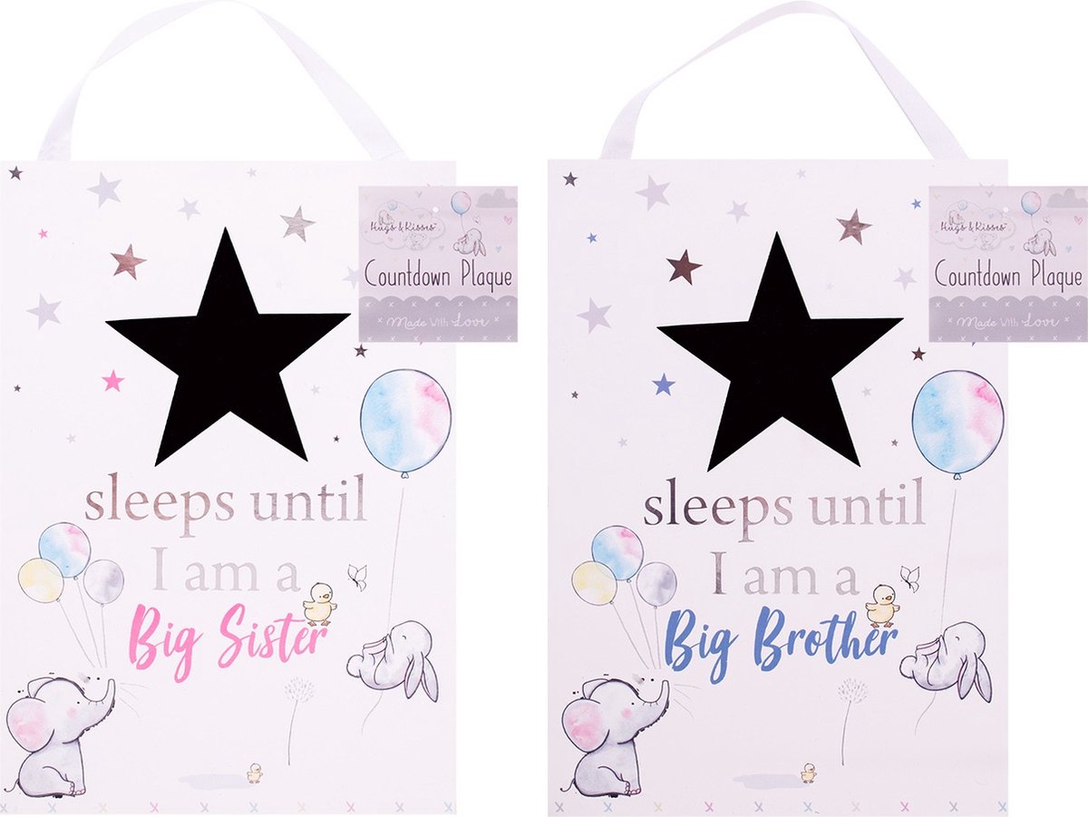 HUGS & KISSES - zwangerschap kalender - ik wordt grote broer