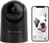 Beveiligingscamera - Huisdiercamera - IP Camera - WiFi - Werkt met App - Zwart