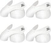 M-AIGA - 4 Pack -  Anti crease - Wit - (S) (Maat 35 t/m 39) - Crease Protector - Anti Kreuk - Sneaker Bescherming - Sneaker Shield - Shoeshield - Anti Rimpel - Schoen Bescherming -