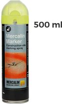 Mercalin Marker fluoriserende verf   -  spuitbus 500ml geel