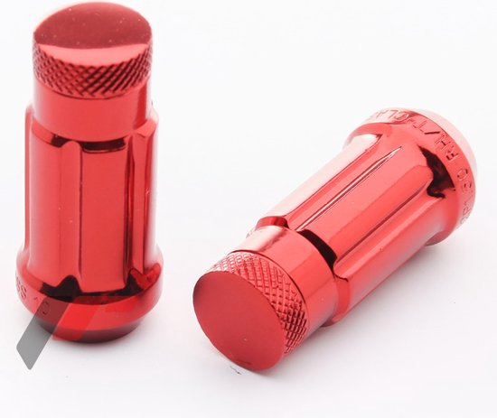 Nuts JR Acier Forged JN3 M12x1.5 Rouge (jeu de 20 + clé)