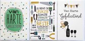 Vaderdag + 2 x Van harte Gefeliciteerd – 3 Wenskaarten - 12 x 17 cm – VAD-301