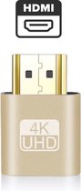 HDMI Dummy Plug 4K Display Emulator Kleur Goud