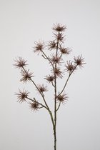 Kunsttak - distel - topkwaliteit decoratie - 2 stuks - zijden plant - Paars - 68 cm hoog