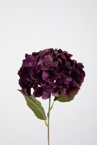 Kunstbloem - Hydrangea - Hortensia - topkwaliteit decoratie - 2 stuks - zijden bloem - Paars - 61 cm hoog