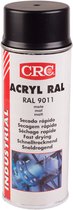CRC Spuitverf Acryl - Spuitbus, 400 ML, Grafiet zwart, Mat, 9011