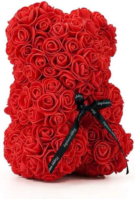 Rozen teddy beer - 25 cm - Valentijn special - liefde - Rose teddy - Rose bear - moederdag -multicolor - valentijn voor haar - valentijn -valentijn cadeautje voor haar