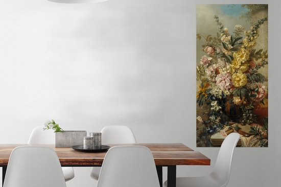 Affiche Grand vase avec fleurs - Maîtres anciens - Peinture - 60x120 cm