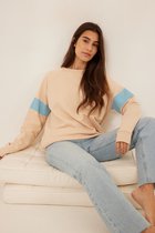 NA-KD stripe detail sweater Dames Sweaters - Maat Small