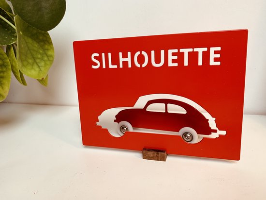 Silhouette 'Das Luftgekühlte', geïnspireerd op de VW Kever