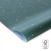 zijdevloeipapier Sterren groen 50 x 70 cm tissue papier zijdepapier 10 stuks