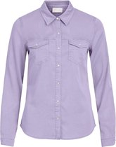 Vila VIBISTA DENIM SHIRT - Pastel Lilac Purple