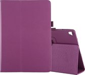 Mobigear Tablethoes geschikt voor Apple iPad 8 (2020) Hoes | Mobigear Classic Bookcase + Stylus Houder - Paars