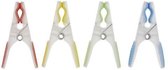 Luxe Premium Kunstof Wasknijpers | Soft Grip | Extra Sterk 7 Slagveren | Knijpers | Veilig voor Kleding | Blad Design | 18 Stuks | Multikleur