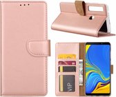 LuxeBass Hoesje geschikt voor Samsung Galaxy A9 (2018) - Bookcase Rose Goud - portemonnee hoesje - telefoonhoes - gsm hoes - telefoonhoesjes