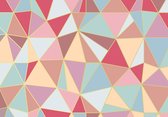 Behangpapier Grafische Driehoeken XXL – Abstract fotobehang – 368 x 254 cm