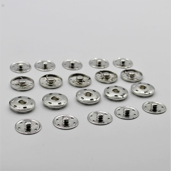 Boutons Pression METAL 10 mm anthracite
